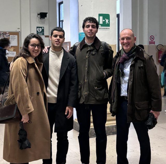 Il team all'Istituto Berchet di Milano